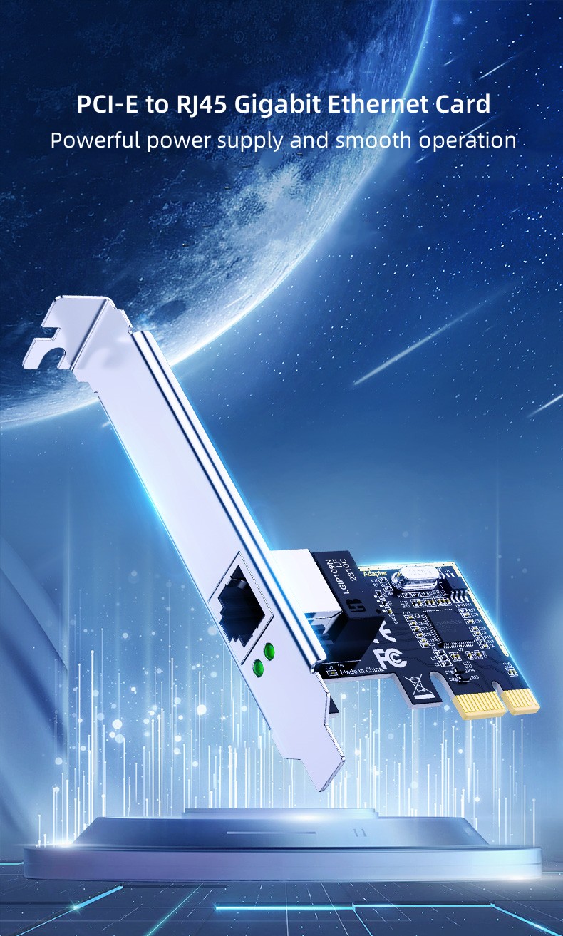 PCI-E to RJ45 Gigabit Ethernet Card