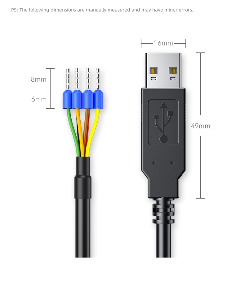 USB to RS485 Serial 6P Terminal Cable