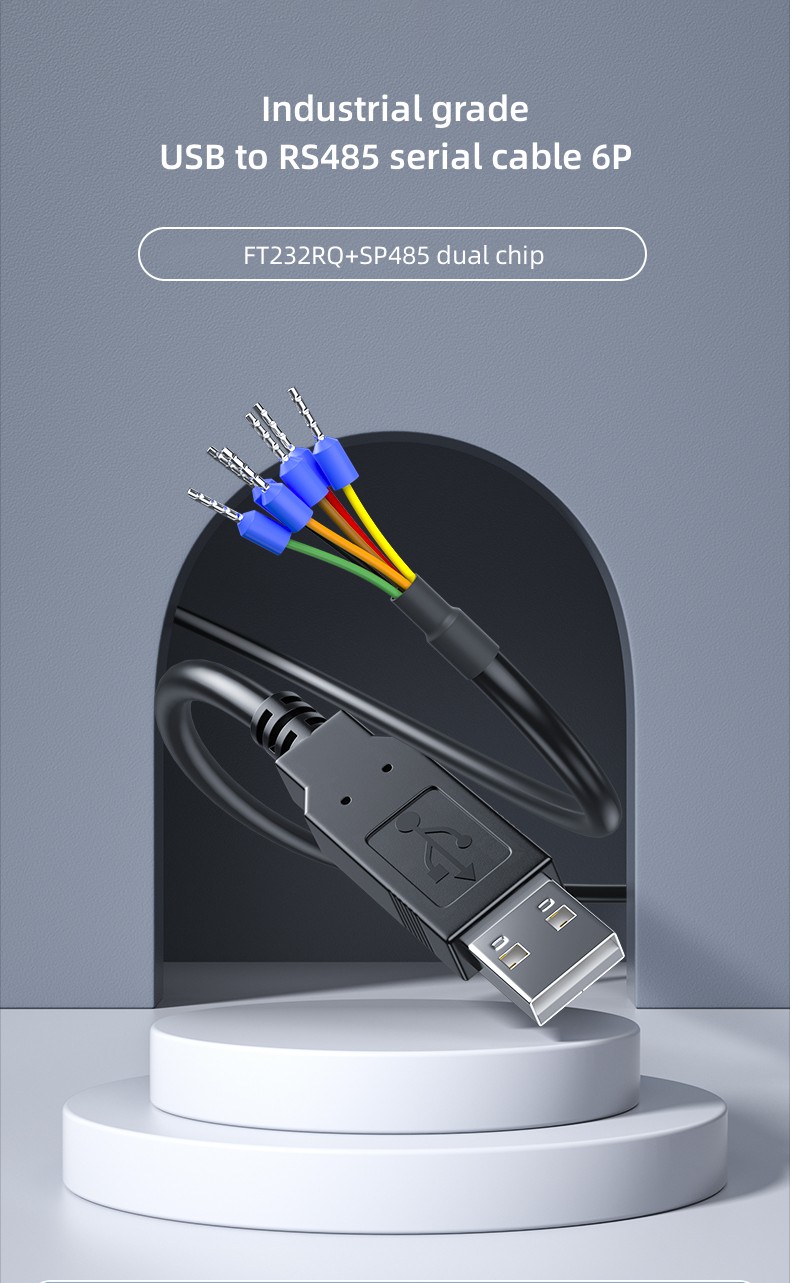 USB to RS485 Serial 6P Terminal Cable