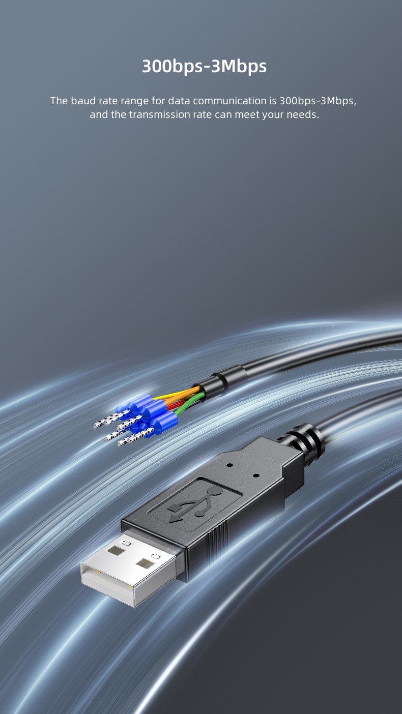 USB to RS485 Serial 6P Terminal Cable