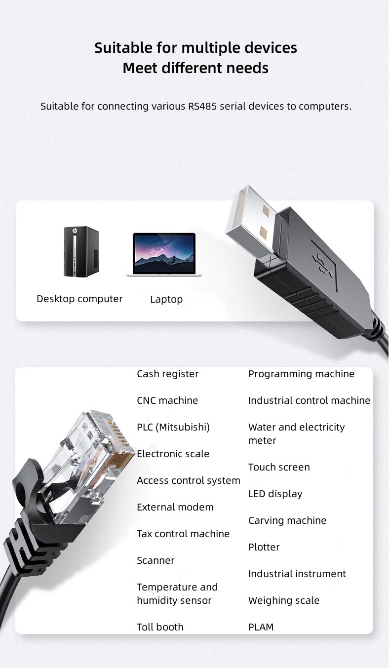 USB to RJ45 RS485 Serial Cable