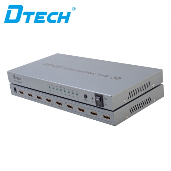Buy DTECH DT-7148 4K 1 TO 8 HDMI SPLITTER,HDMI Splitter Online