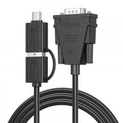 Type-C+USB3.0 to RS232 Serial Cable